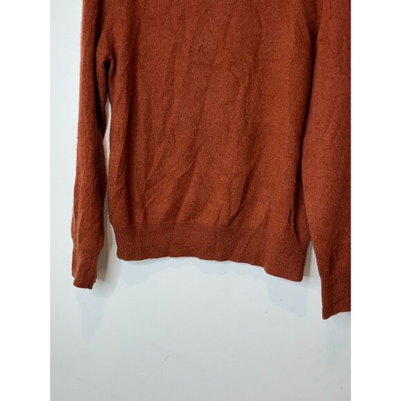 Naadam Rust Cashmere Pullover Sweater Womens M Medium Soft Cozy - Picture 3 of 8